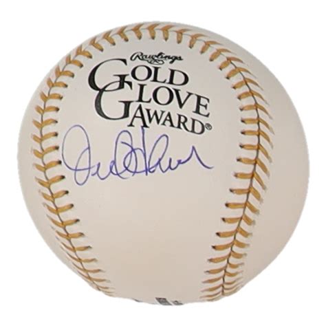 Orel Hershiser Signed Official Gold Glove Award Logo Baseball PSA