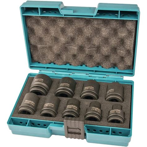 Makita Impact Socket Set 12 Square 9pc D 41517