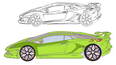 Lamborghini Car Coloring Pages