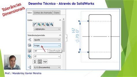 16 Tutorial Desenho Técnico Através do SolidWorks Tolerâncias