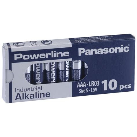 Panasonic Micro Batterie PowerLine Alkaline LR03 10er Pack 2598 1