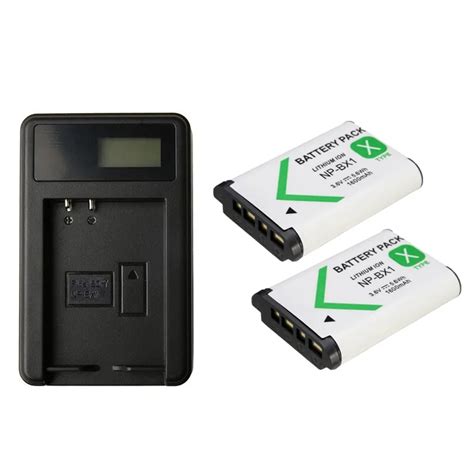 Pcs Batteries Np Bx Bx Lcd Battery Charger For Sony Np Bx Dsc