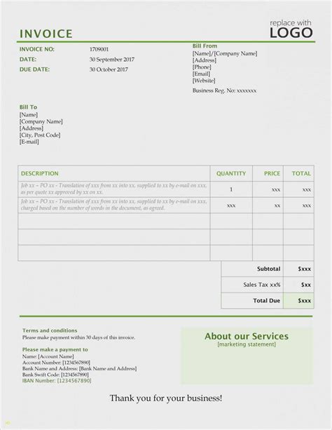 Computer Repair Business Invoice Template Cards Design Templates