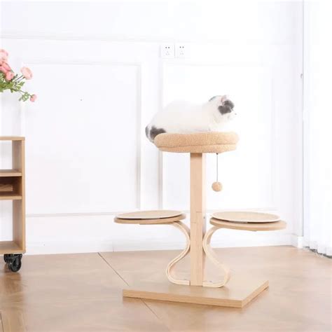 Modern Cat Condo Tree Cat Scratches Wood Furniture Factory Petstar