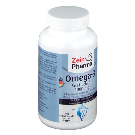 Zein Pharma®Omega-3 Seefisch-Öl 1000 mg 140 St - shop-apotheke.at