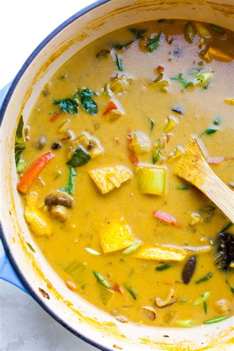 Thai Vegetable Soup Dishing Out Health