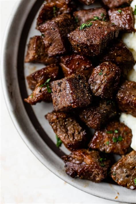 Air Fryer Steak Bites Wellplated