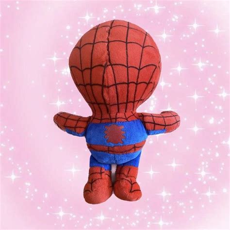 Spiderman Plushy With A Suction On Top Abt 10 Inches Depop