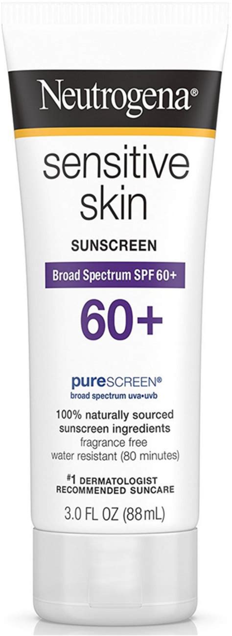 2 Pack Neutrogena Sensitive Skin Sunscreen Lotion Spf 60 3 Oz