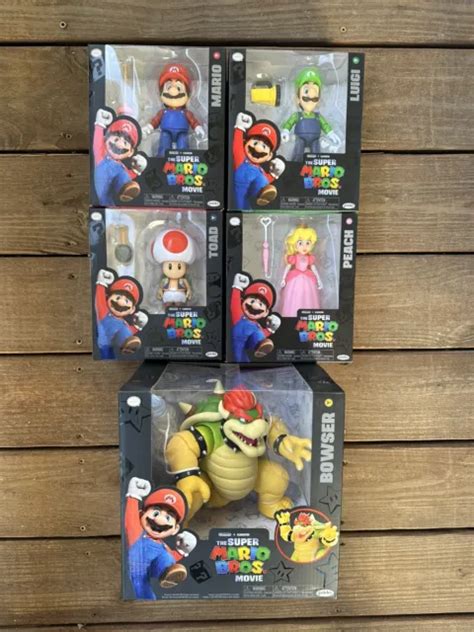 Super Mario Bros Movie Set Mario Luigi Toad Bowser Princes Sealed