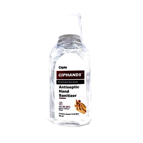 Buy Ciphands Antiseptic Hand Sanitizer 50 Ml Online At Discounted Price