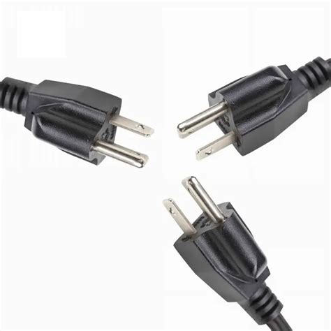 3 Pin Plug Cable USA AC Electric Lead IEC C13 Power Cord Power Cord