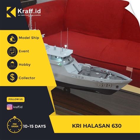 Jual Cod Miniatur Kapal Perang Kri Halasan Cm Shopee Indonesia