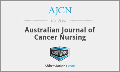 Ajcn Australian Journal Of Cancer Nursing