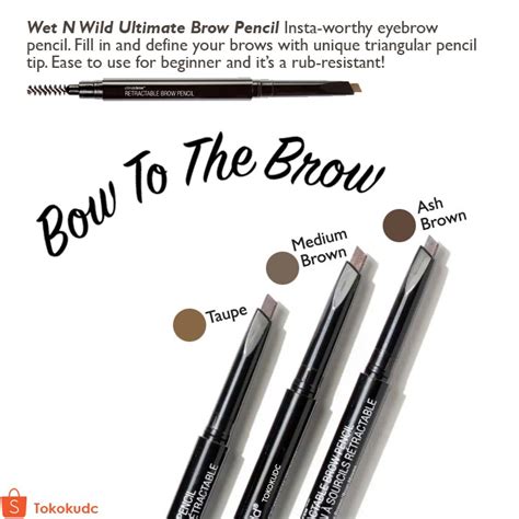 Wet And Wild Ultimate Brow Retractable Brow Pencil Shopee Malaysia