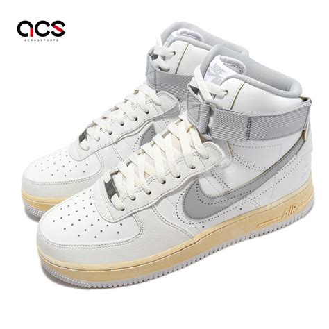 Nike 休閒鞋 Air Force 1 High 07 PRM 男女鞋 白 灰 仿舊中底 Fontanka DV4245 101 休閒鞋