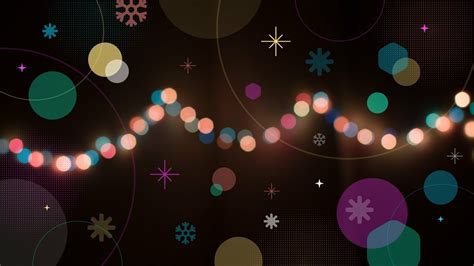 Christmas Lights Zoom Background | Free Zoom Background Template ...