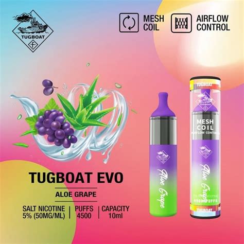 Buy Tugboat Evo Puffs Disposable Vape From Aed With Delivery