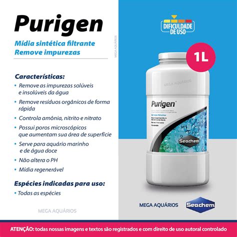 Kit Seachem Purigen L Bolsa Saquinho Bag Tnt X Cm Aquario Lago