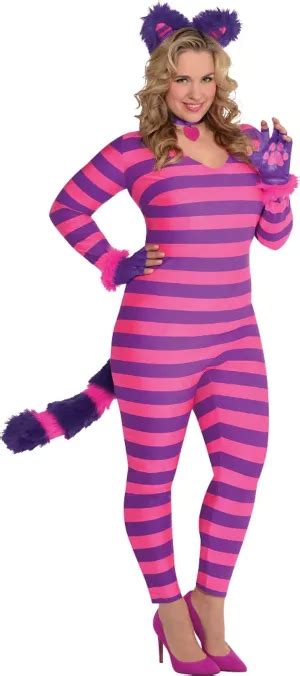 Adult Lady Cheshire Kitty Cat Costume Plus Size Party City