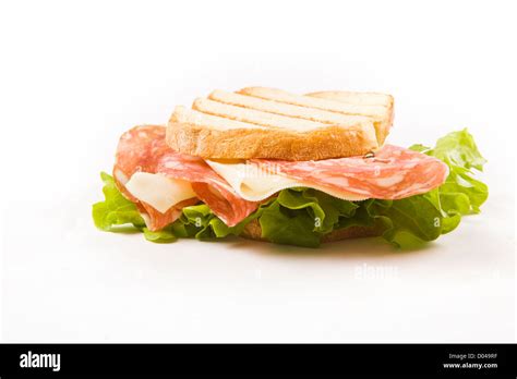 photo of delicious sausage cheese sandwich Stock Photo - Alamy