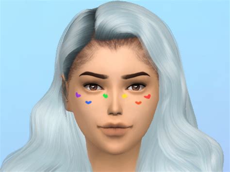 The Sims Resource XBeauBow Pride Face Paint