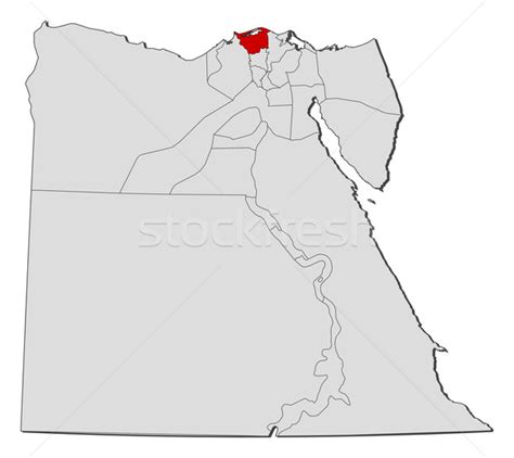 Egypt Map Highly Detailed Vector Map Of Egypt With Administrative