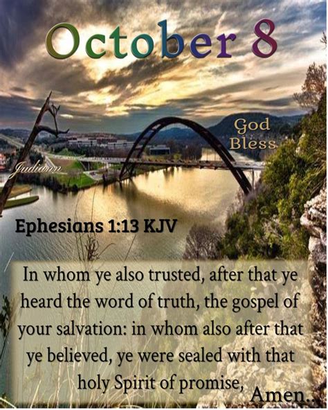 14888j October8 2019 Ephesians1v13 Good Morning God Quotes Kjv