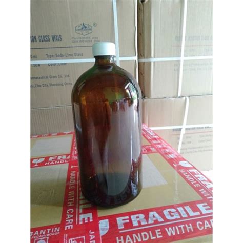 Jual Botol Kaca Coklat 1liter Tutup Rendom Botol Kaca Amber 1liter