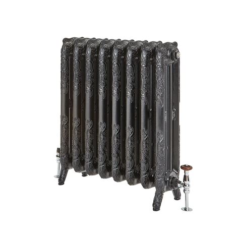 Gietijzeren Radiator Bloemenmotief Cm Hoog Zwart Kies De