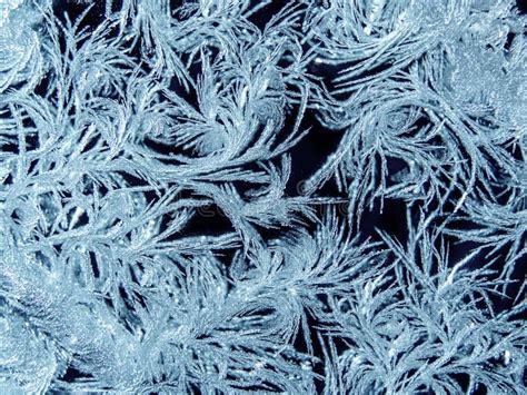 Winter Background, Frost on Window. Stock Photo - Image of texture, blue: 106534134