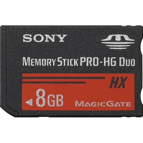 Sony 8GB Memory Stick PRO HG Duo HX MSHX8B B H Photo Video