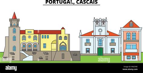 Streets Cascais Portugal Stock Vector Images Alamy