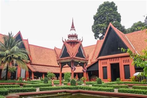 Traditional Khmer Architecture at The National Museum of Cambodia