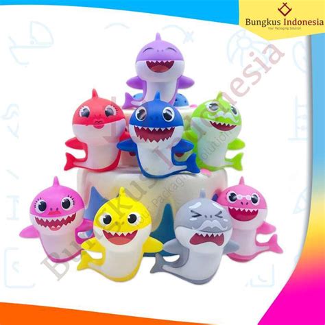 Jual Figure Baby Shark Hiasan Topper Kue Baby Shark Mainan Pajangan