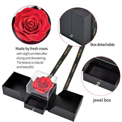 Single Rose in Classic Gift Box - Lingna Everlasting Love Roses