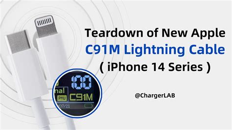 Teardown Of Apple C91M Lightning To USB C Cable For IPhone 14 Series