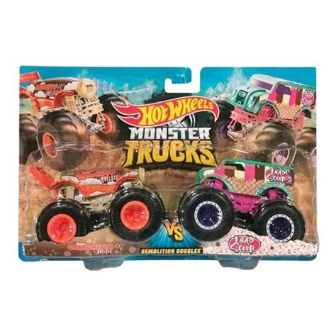 Hot Wheels Monster Trucks C Carbonator Vs Bad Scoop Submarino