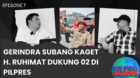 H Aceng Kudus Ketua Dpc Gerindra Subang Kasih Jempol Ke H Ruhimat