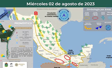 Será un miércoles caluroso y con posibles lluvias en Quintana Roo