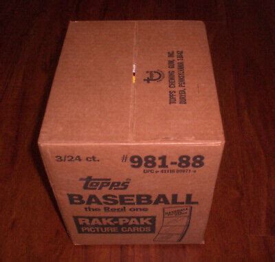 Topps Baseball Rak Pak Rack Pack Case Ebay