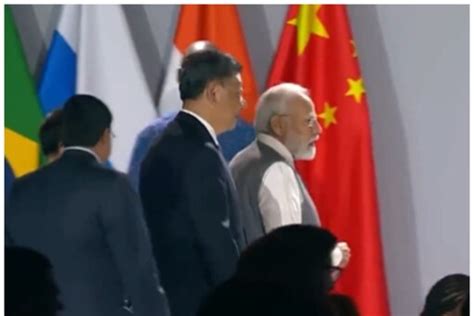 Pm Modi Engages In Brief Talk With Chinese President Xi Jinping At