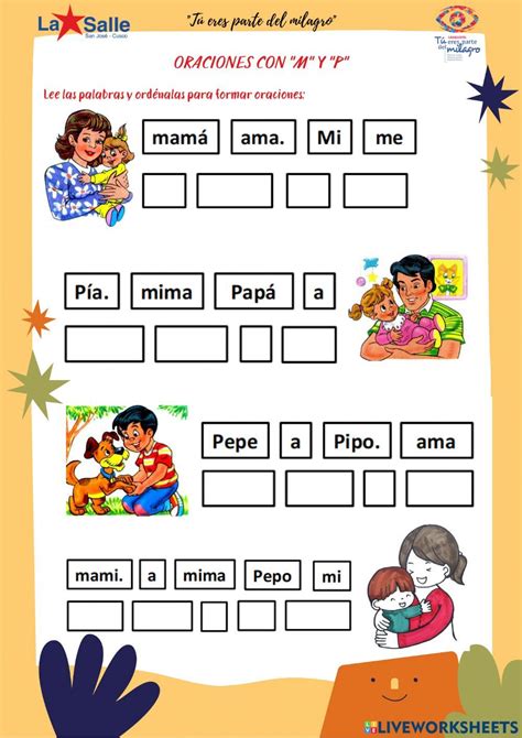 Oraciones Con M Y P Worksheet Diy Journal School Subjects Google