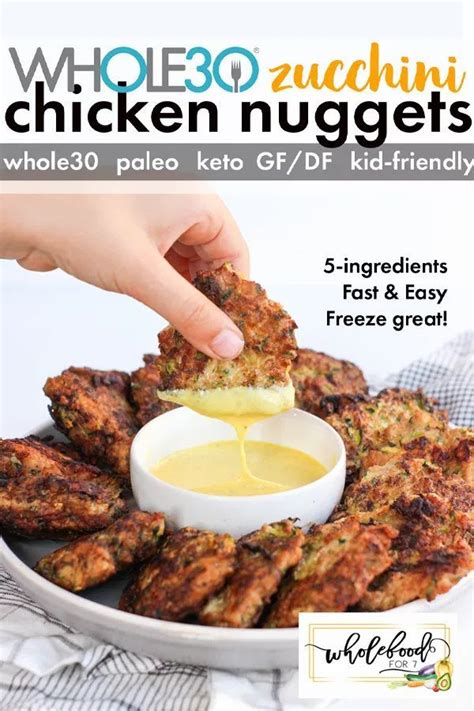 Chicken Zucchini Nuggets Wholefoodfor7 Recipe Whole Food Recipes