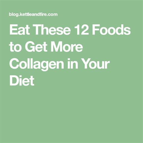 Eat These 12 Foods To Get More Collagen In Your Diet Collagen Rich