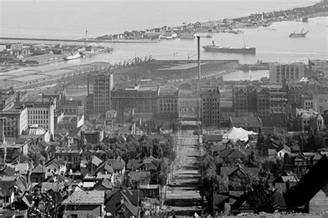 View From Skyline Parkway Of Downtown Duluth In 1899 Perfect Duluth Day