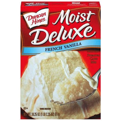 Duncan Hines Moist Deluxe French Vanilla Cake Mix 1825 Oz