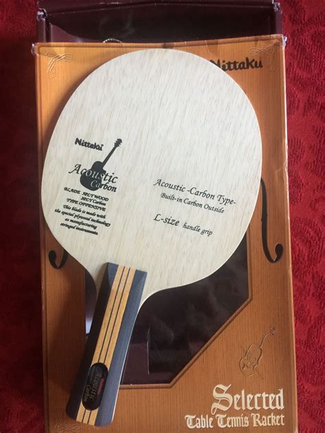 NITTAKU ACOUSTIC CARBON LG Table Tennis Blade Nishohi 12 24 2022