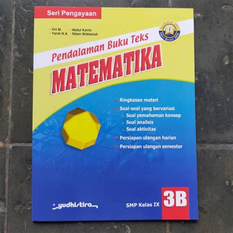 Jual Pendalaman Buku Teks Matematika 3B SMP Kelas 3 Semester 2 Kurtilas