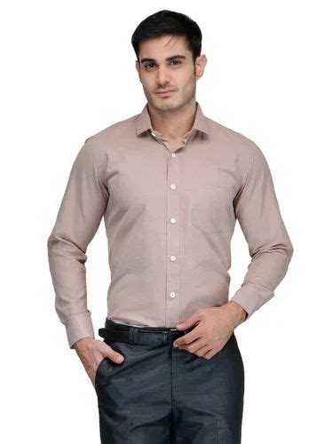 Mens Light Brown Formal Shirt At Rs 525 Luxury Designer Shirts In New